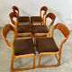 Set of 6 wooden chairs sled baumann vintage / year 60