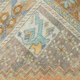 4x7 Turkish Muted Peach Retro Vintage Persian Rug, 133x213Cm