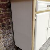 Buffet mado 50s white and brushed oak