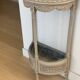 Guéridon, console, jardinière demi-lune avec dessus en marbre