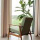 Vintage Sage Green Armchair by H.Lis