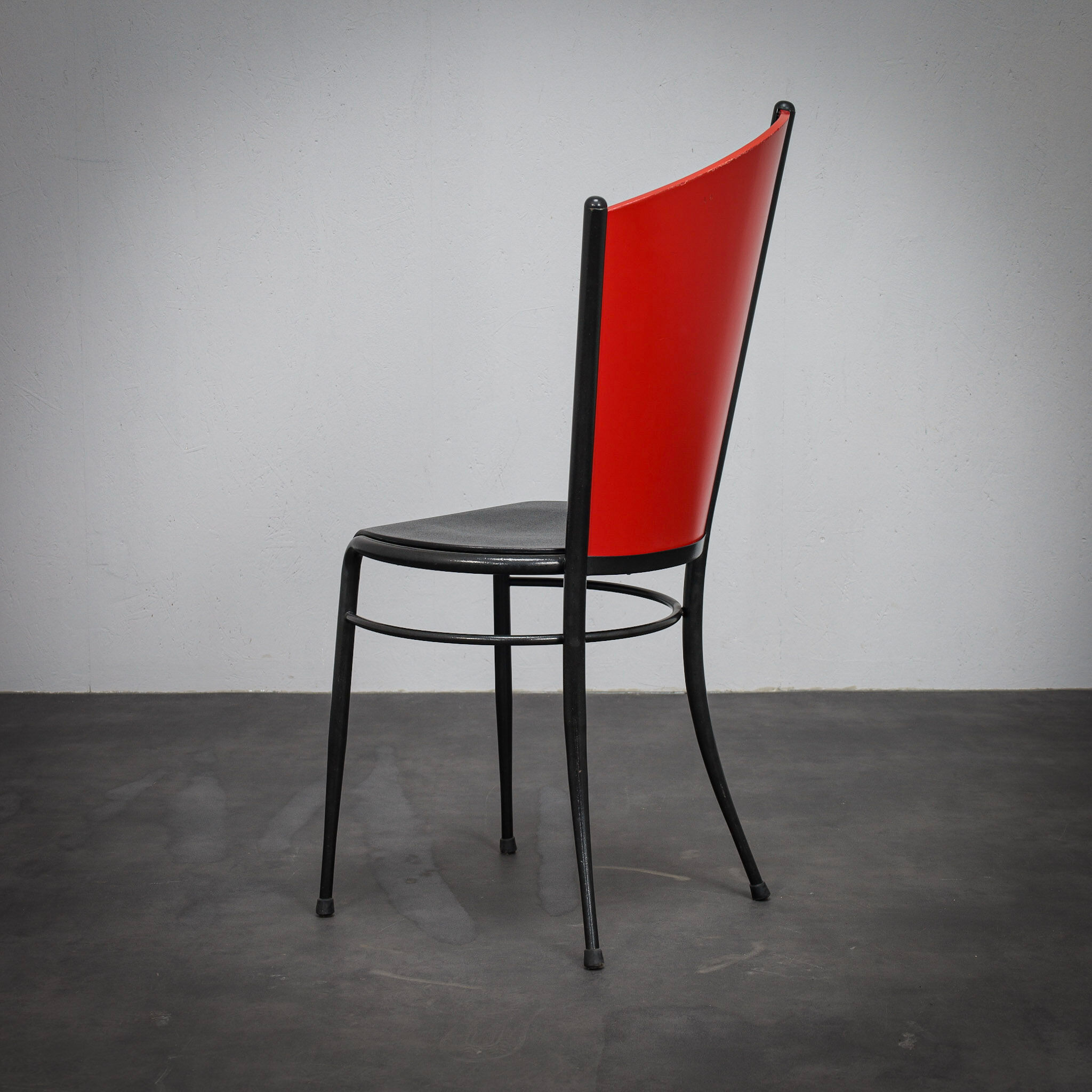 Set of 4 postmodern dining chairs, Italy, 1980s