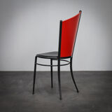 Set of 4 postmodern dining chairs, Italy, 1980s