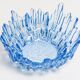Vintage decorative plate in light blue glass, Italy, 1960s.