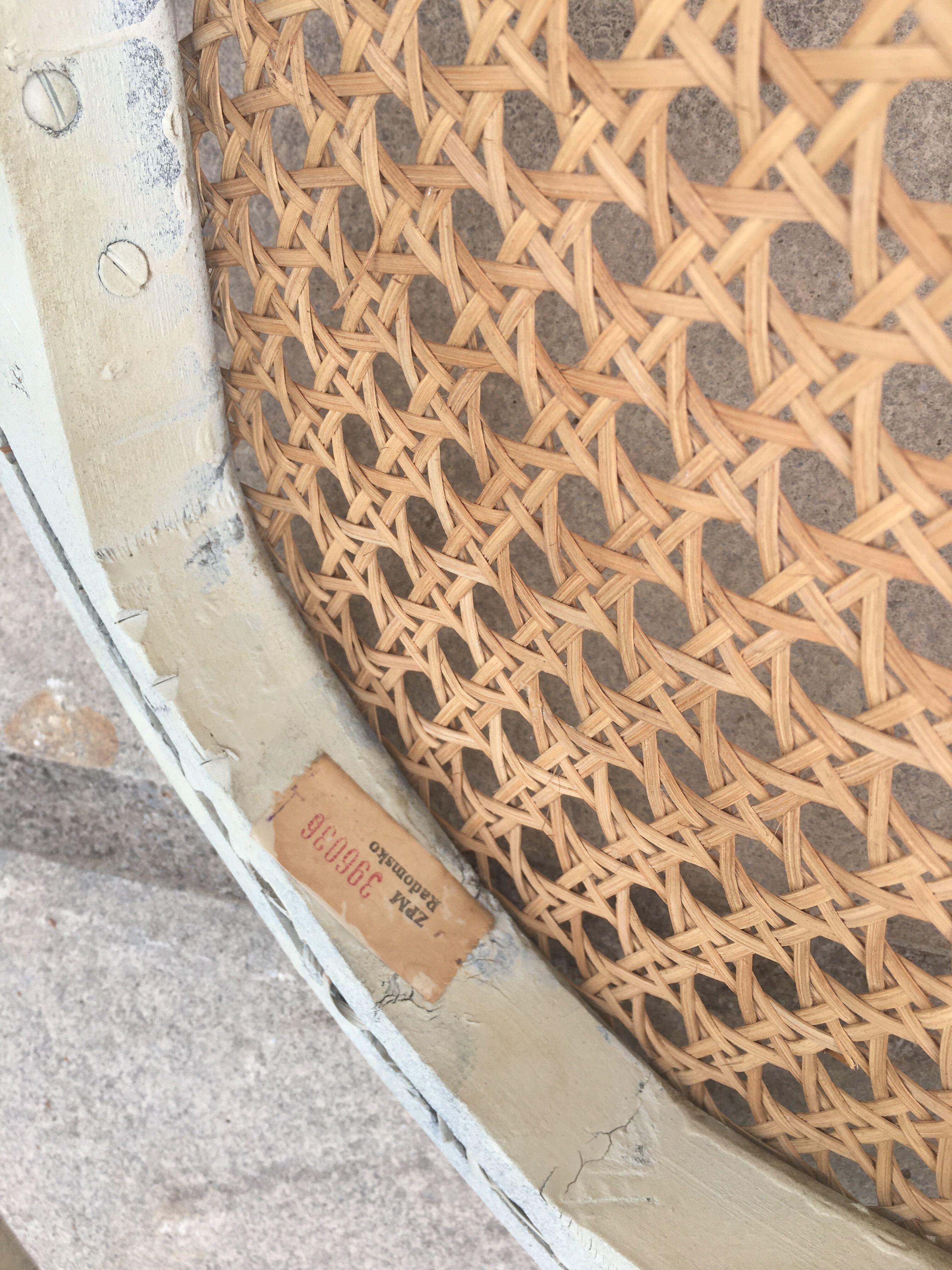 Bistro chairs in rattan and canning