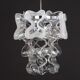 Murano glass suspension light in chrome designed by Carlo Nason for Kalmar, Catena, Austria.