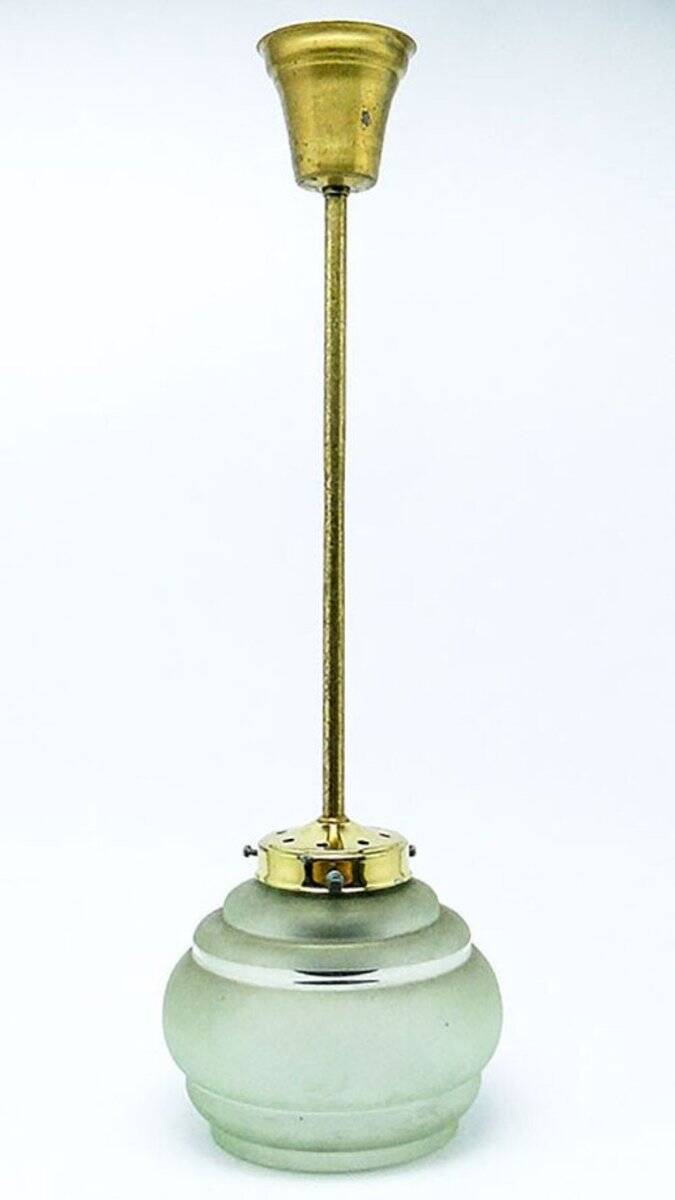 Mid-century pendant lamp in glass, 1950s