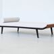 Daybed Cleopatra in white fabric by Dick Cordemeijer Auping Netherlands 1954