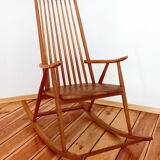 Rocking chair Holesov, Czechoslovakia 60s, Vintage, Retro