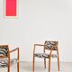 Ensemble de 2 fauteuils danois Niels O. Møller, modèle 65, design du milieu