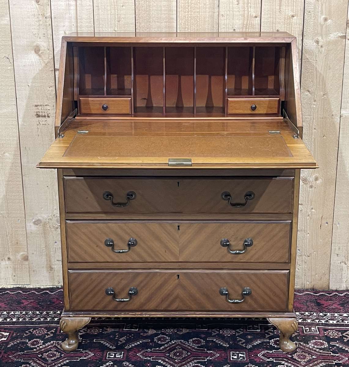English secretary from the 1950s in mahogany