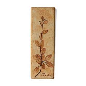 Ceramic vase, herbarium décor, Raymonde Leduc Vallauris