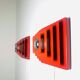 Multi-Layered Pyramid Wall Lamps In Red By Hustadt Leuchten, Germany 1970S