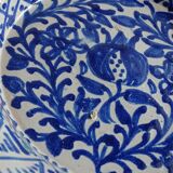 Bol Fajalauza espagnol bleu antique à grenade