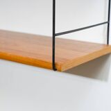 Etagère murale années 60,string, teck