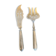 Covered solid silver fish service