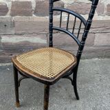Rare Viennese bistro chair curved wood 1900