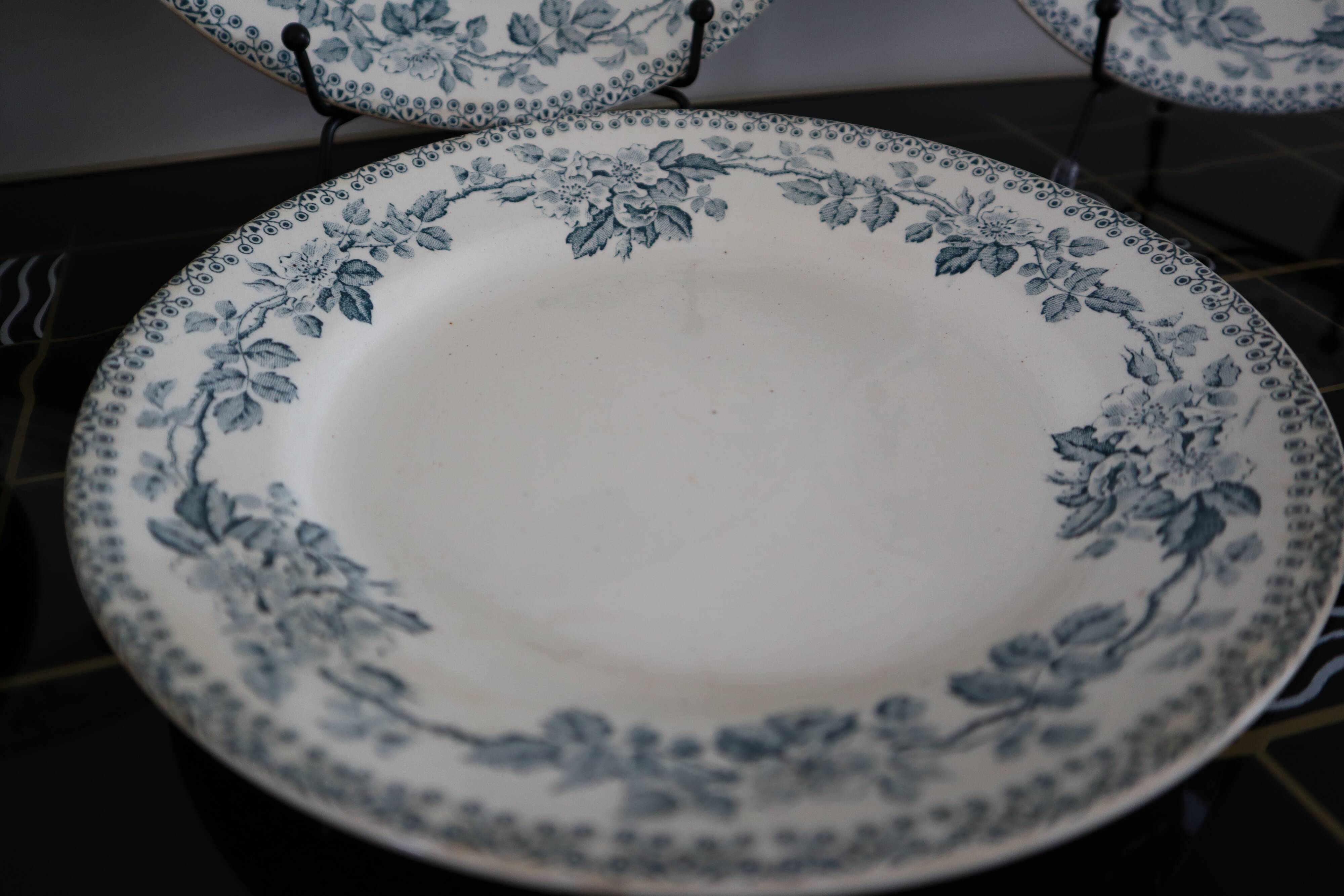 6 flat plates Terre de Fer model Guadeloupe Saint Amand