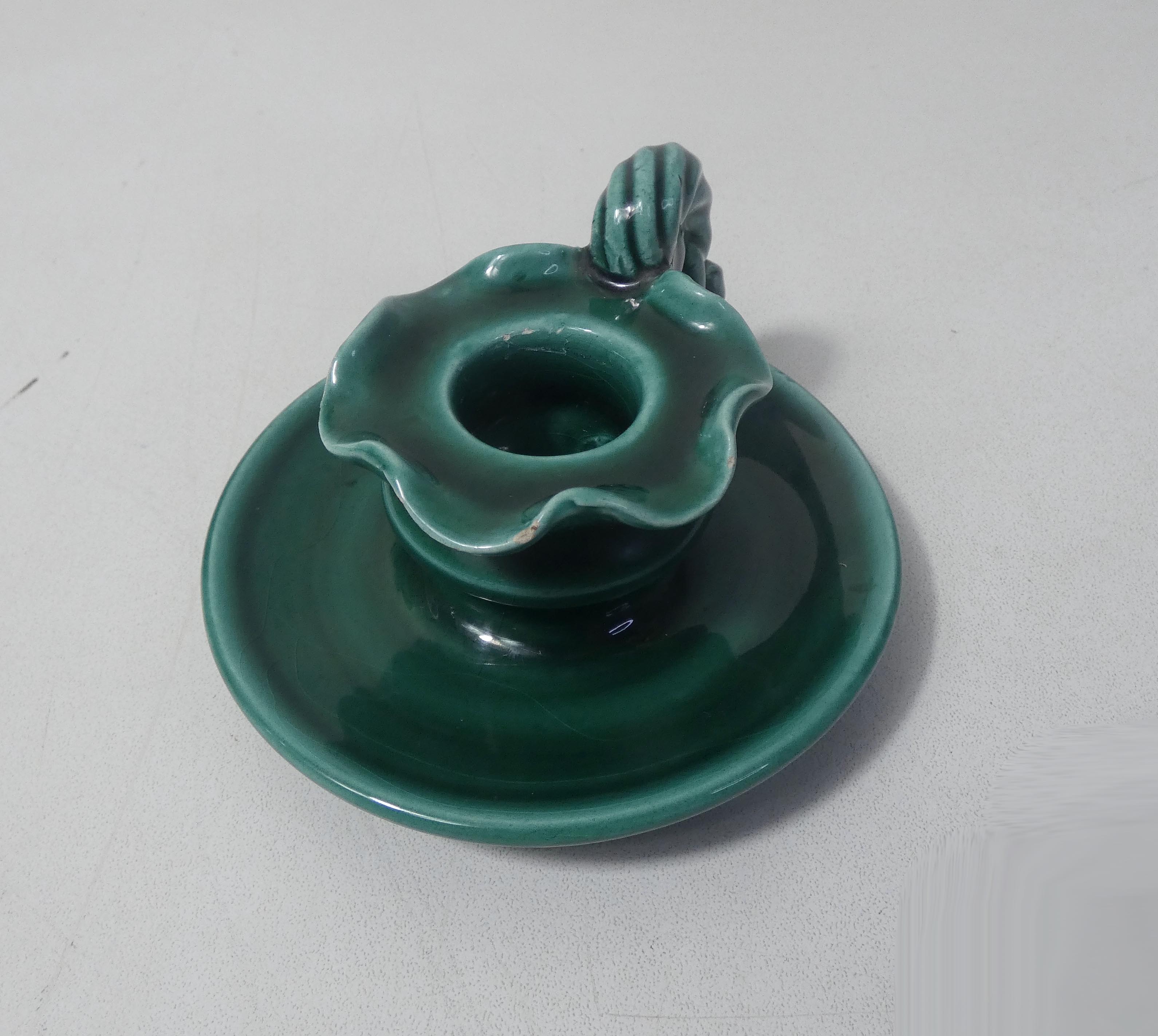 Vallauris faience candle holder