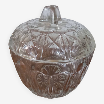 Glass sugar bowl