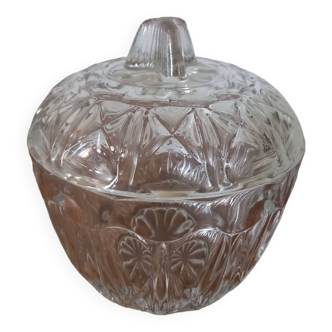 Glass sugar bowl