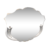 Bevelled wall mirror, old, art deco