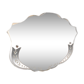 Bevelled wall mirror, old, art deco
