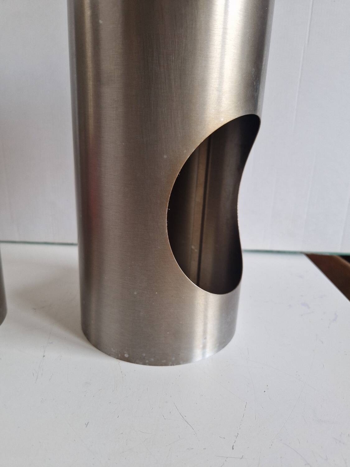 Set of 2 Cylindrical Pendant Lights from the 70s