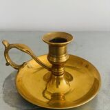 Pair of brass candlesticks.