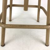 Industrial chair with metal and wood screws