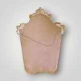 Large antique wall mirror in carved gilded wood – height: 85 cm