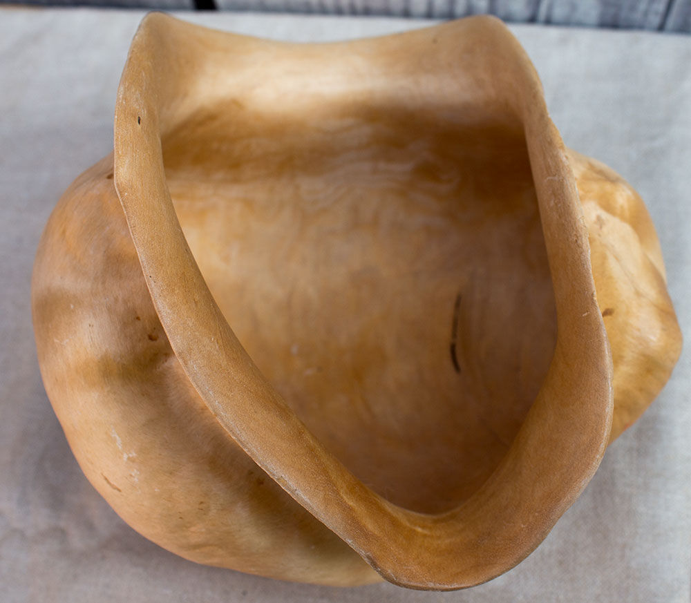 Old Swedish bowl made of authentic Sami wood