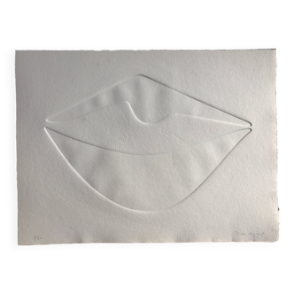 Signed and numbered print by Jean Legros, Geometric Relief III, circa 1970