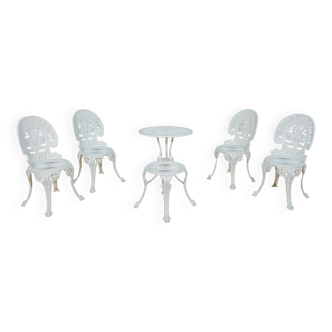 Chaises de Jardin Victoriennes en Aluminium, Royaume-Uni, 1950s, Set de 6