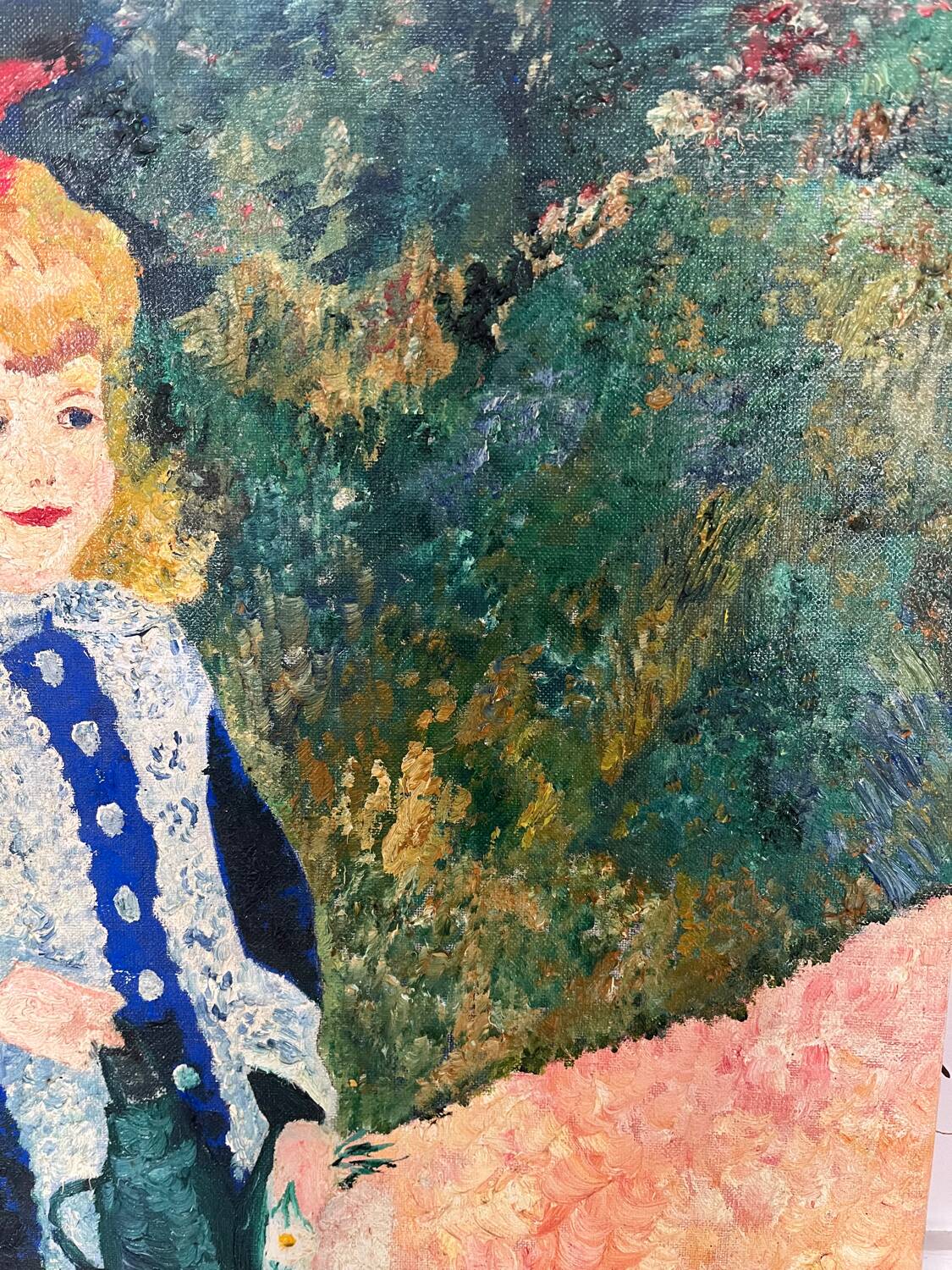 Oil on canvas The Girl with the Watering Can