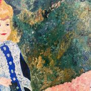 Huile sur toile la fille à l’arrosoir