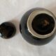 Old black ceramic ginger pot / Vintage Chinese ceramic 1950 / Art deco