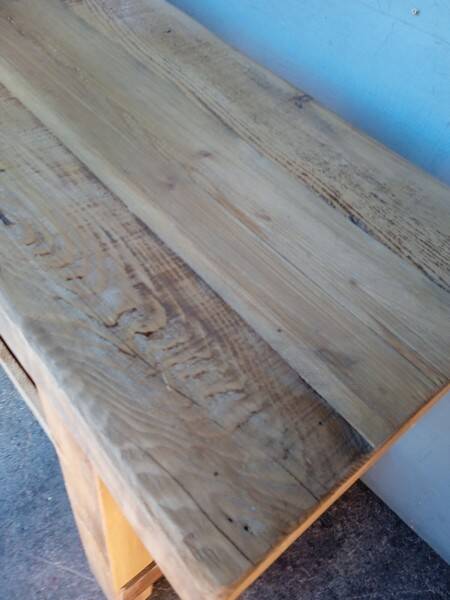 Workbench 120cm old solid wood