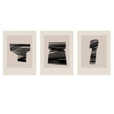 Set of 3 abstract giclee prints, 50x70