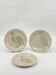 Trio d’assiettes plates vintage, Longchamp, bécasse faisan