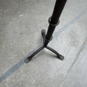Large tripod candlestick in brutalist wrought iron, mid-century, 1960s.