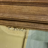 Mirror Trumeau, Henri II, early twentieth century, oak and beveled mirror