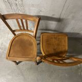 Pair of 1950s bistro chairs