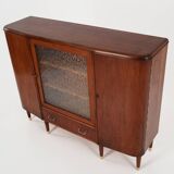 Buffet haut en noyer, design danois, années 1960, production : Danemark