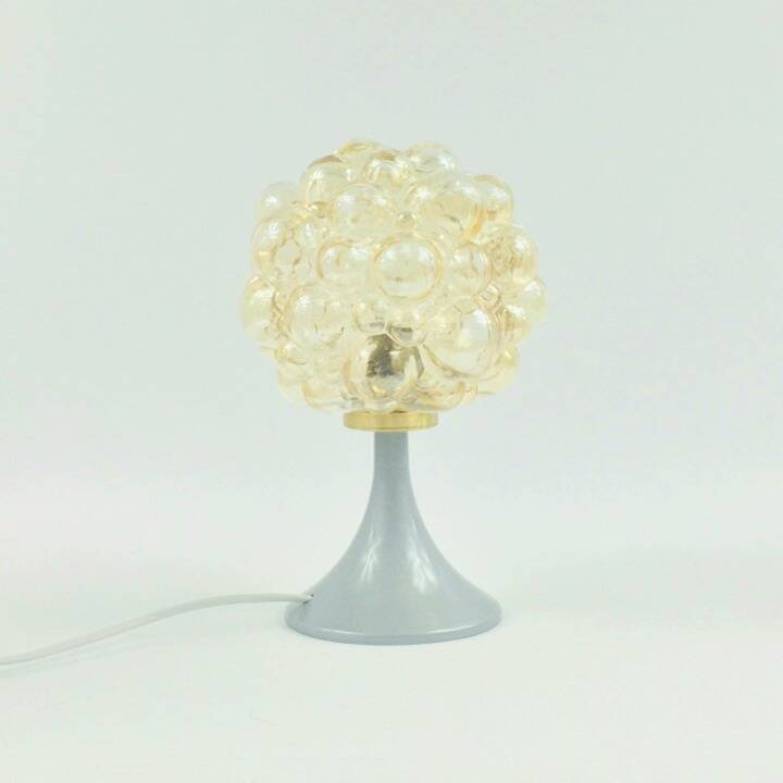 Pair of Mid-Century Modern Bubble Glass Table Lamps by H. Tynell, 1960s