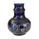 Strehla Keramik cobalt ceramic vase, Germany 1960s.