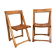 Paire de chaises pliantes  vintage 1960’s