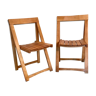 Pair of vintage folding chairs 1960's