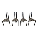 Post modern dining chairs, 1980s set of 4