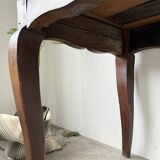 Table de ferme bureau noyer XIXème